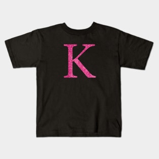 Pink K Kids T-Shirt